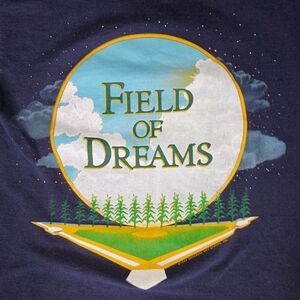 Mens Vintage 1989 Field of Dreams Single Stitch Graphic Tee T-Shirt Made in USA